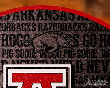 Arkansas Razorback CRAFT SERIES 3D Embossed Metal Wall Art