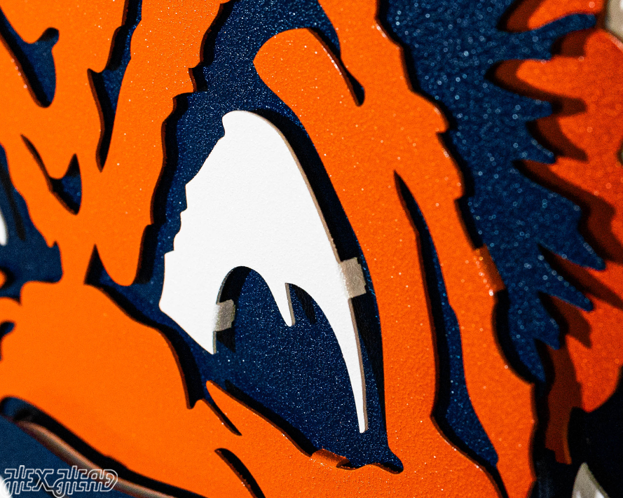 Auburn Tigers "Aubie" VAULT 3D Vintage Metal Wall Art