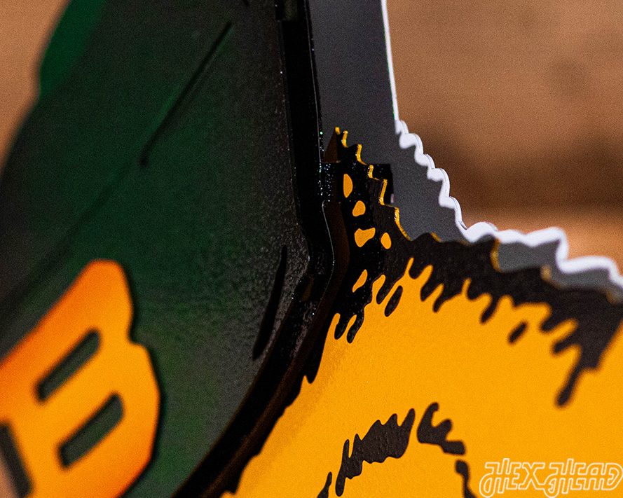 Baylor Bears VAULT Bear 3D Vintage Metal Wall Art