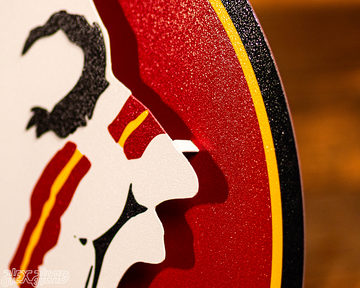 Florida State VAULT "Seminole Head" 3D Metal Wall Art