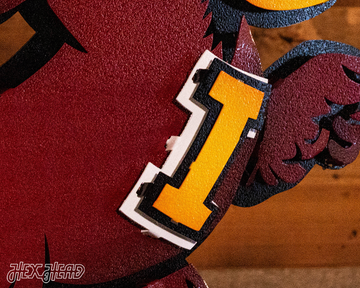 Iowa State Cyclones VAULT "CY" 3D Vintage Metal Wall Art