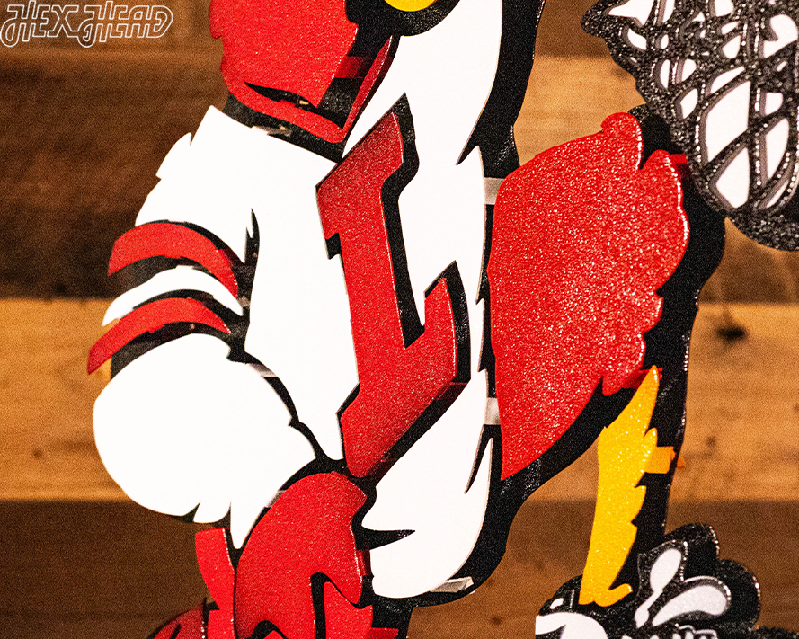 Louisville Cardinals "Dunking Cardinal Bird" 3D VAULT Metal Wall Art