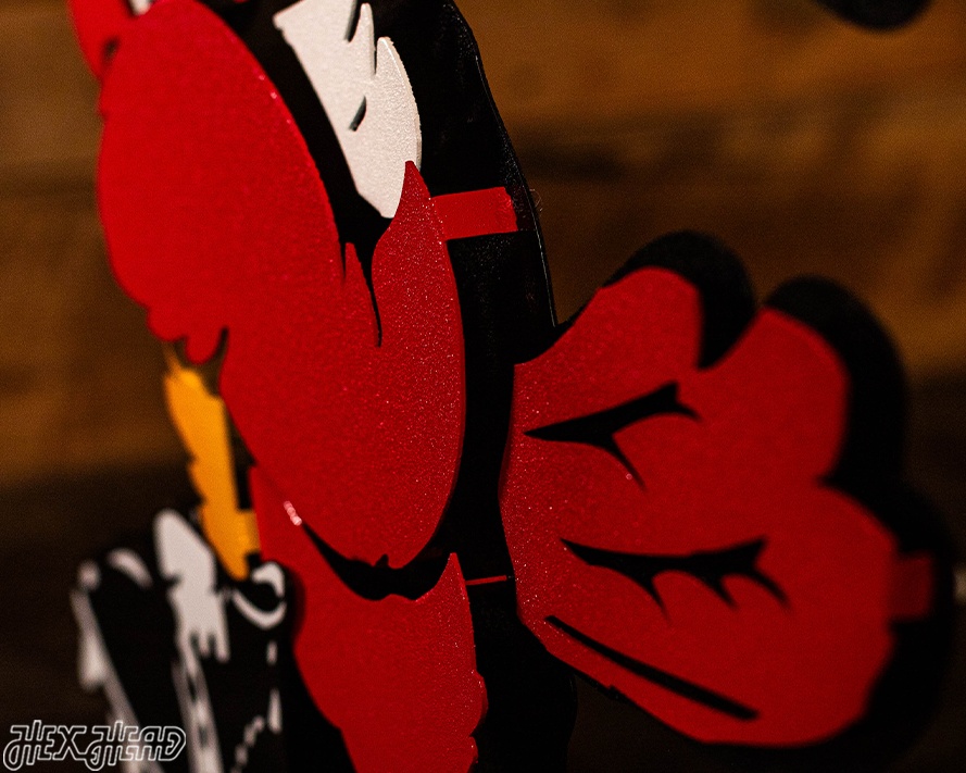 Louisville Cardinals "Heisman" Football Mascot 3D VAULT Metal Wall Art