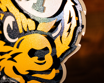 Michigan Wolverines VAULT Mascot 3D Vintage Metal Wall Art