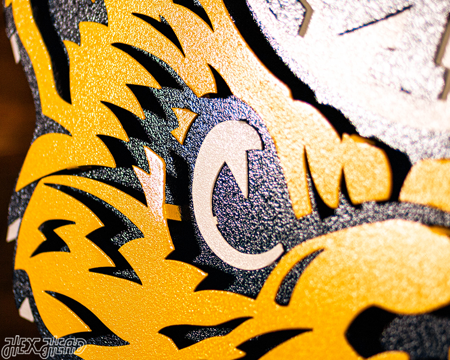 Michigan Wolverines VAULT Mascot 3D Vintage Metal Wall Art