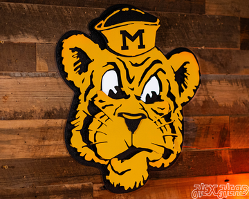 Missouri Tigers VAULT Tiger 3D Vintage Metal Wall Art