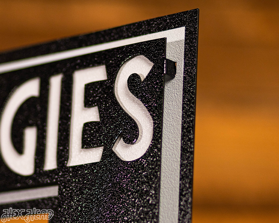 MONOCHROME - Texas A&M Aggies Vault "Ole Sarge" 3D Vintage Metal Wall Art