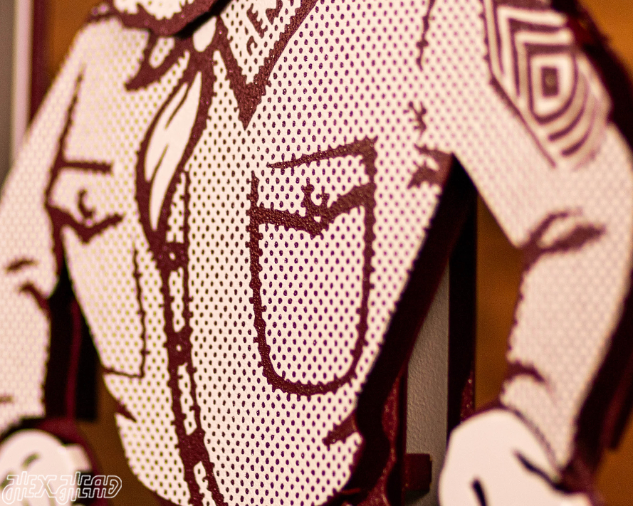 Texas A&M Aggies Vault "Ole Sarge" 3D Vintage Metal Wall Art