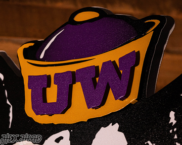 Washington VAULT Huskie 3D Vintage Metal Wall Art