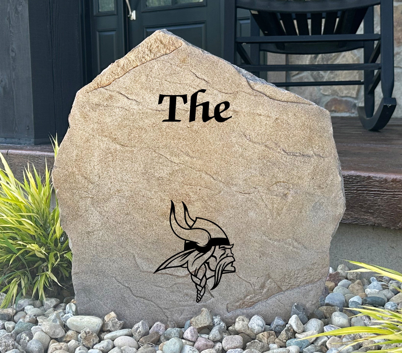 Minnesota Vikings Design-A-Stone Landscape Art Family Name