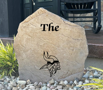 Minnesota Vikings Design-A-Stone Landscape Art Family Name