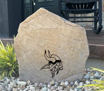 Minnesota Vikings Design-A-Stone Landscape Art Address Stone