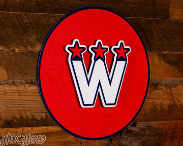 Washington Capitals CRAFT SERIES 3D Embossed Metal Wall Art