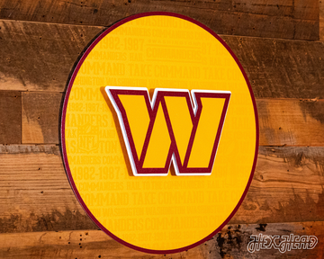 Washington Commanders CRAFT SERIES 3D Embossed Metal Wall Art