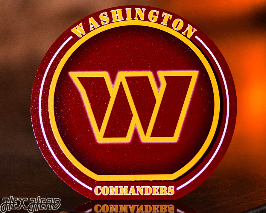 Washington Commanders "Double Play" On the Shelf or on the Wall Art