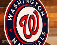 Load image into Gallery viewer, GIFT COLLECTION - Washington Nationals Crest 3D Metal Wall Art
