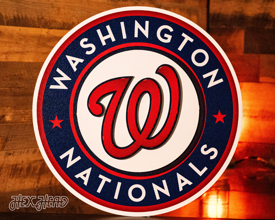 Washington Nationals Crest 3D Metal Wall Art