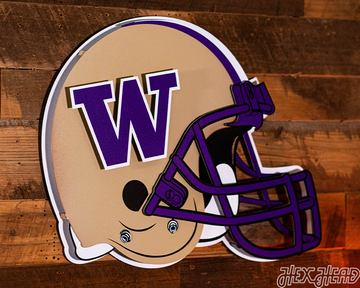 Washington Huskies BLITZ COLLECTION - 8 LAYER 3D Metal Wall Art