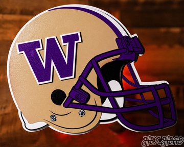 Washington Huskies BLITZ COLLECTION - 8 LAYER 3D Metal Wall Art