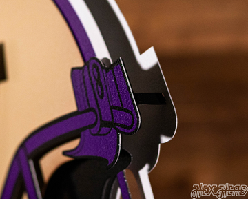 Washington Huskies BLITZ COLLECTION - 8 LAYER 3D Metal Wall Art