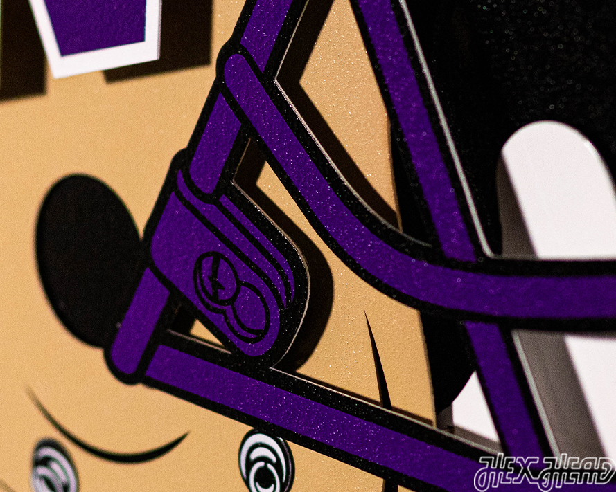 Washington Huskies BLITZ COLLECTION - 8 LAYER 3D Metal Wall Art