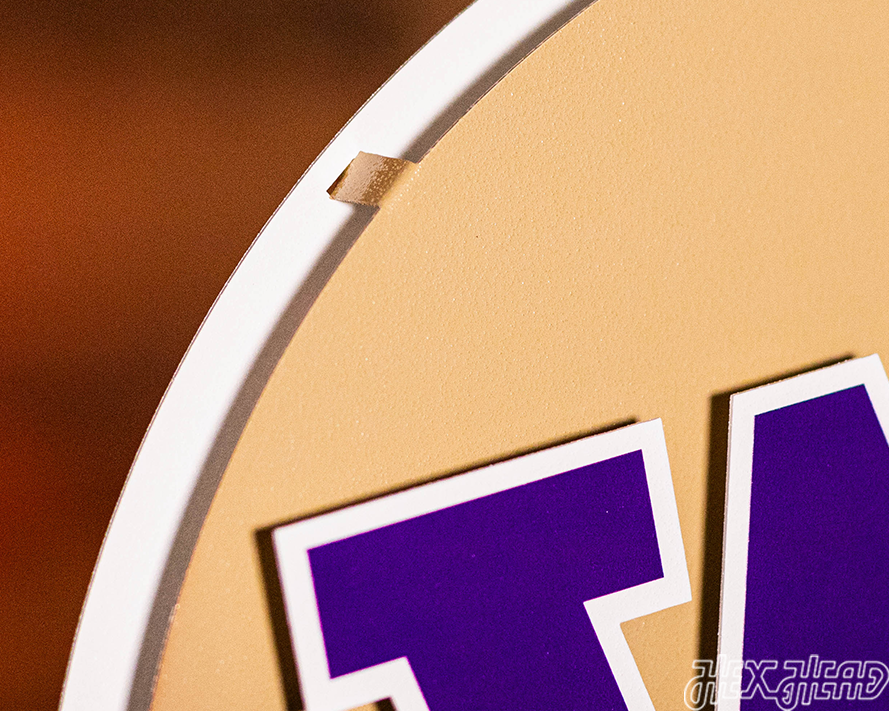 Washington Huskies BLITZ COLLECTION - 8 LAYER 3D Metal Wall Art