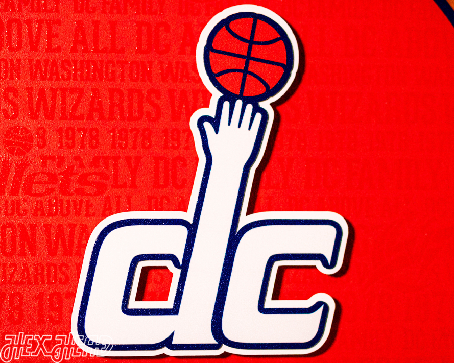 Washington Wizards CRAFT SERIES 3D Embossed Metal Wall Art