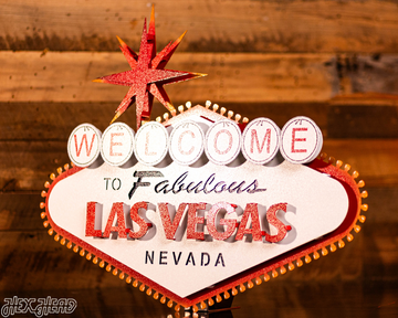 "Welcome to Las Vegas" 3D Metal Wall Art