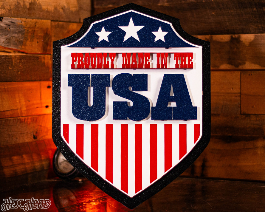 Proudly Made in the USA! 3D Vintage Metal Art