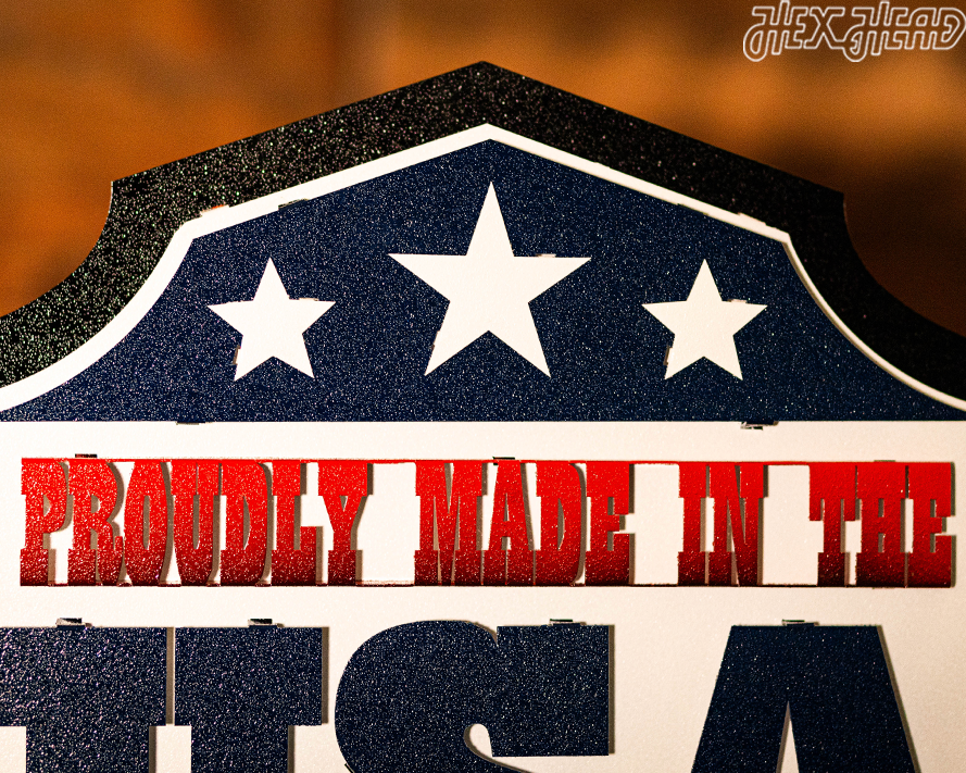 Proudly Made in the USA! 3D Vintage Metal Art