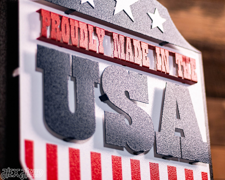 Proudly Made in the USA! 3D Vintage Metal Art