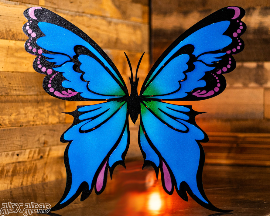 Butterfly Multicolor 3D Metal Wall Art