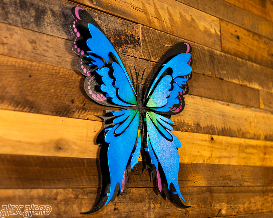 Butterfly Multicolor 3D Metal Wall Art