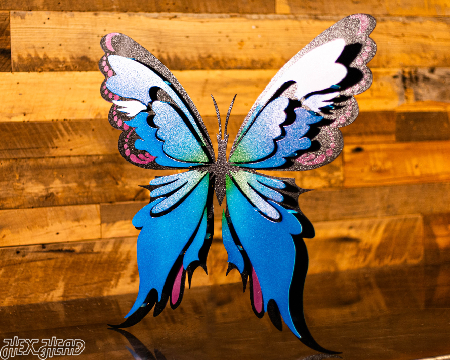 Butterfly Multicolor 3D Metal Wall Art