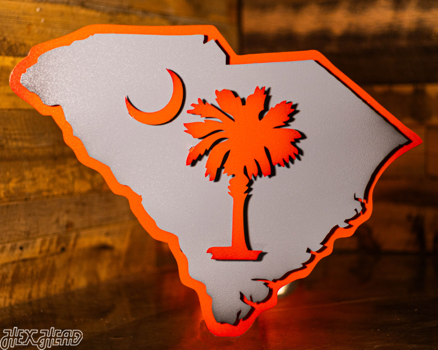 South Carolina State Emblem 3D Vintage Metal Wall Art