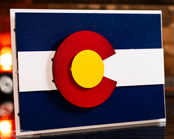 Colorado State Flag 3D Premium Grade Aluminum Wall Art