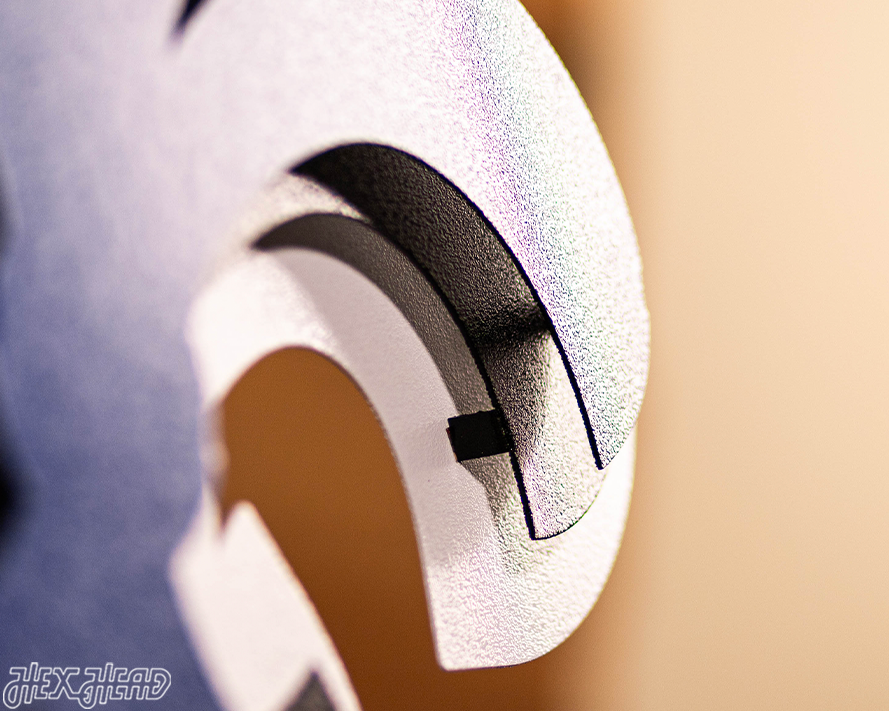 Fleur De Lis WILDCATS 3D Vintage Metal Wall Art