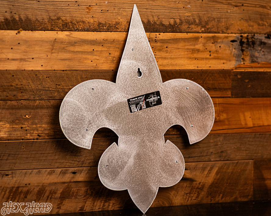Fleur De Lis WILDCATS 3D Vintage Metal Wall Art