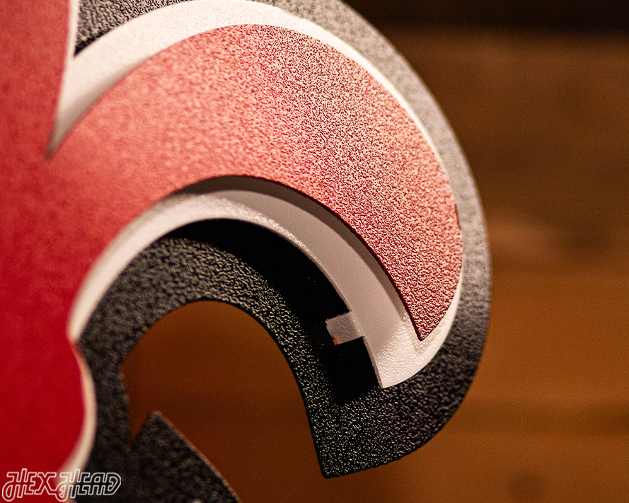 Fleur De Lis LOUISVILLE 3D Vintage Metal Wall Art