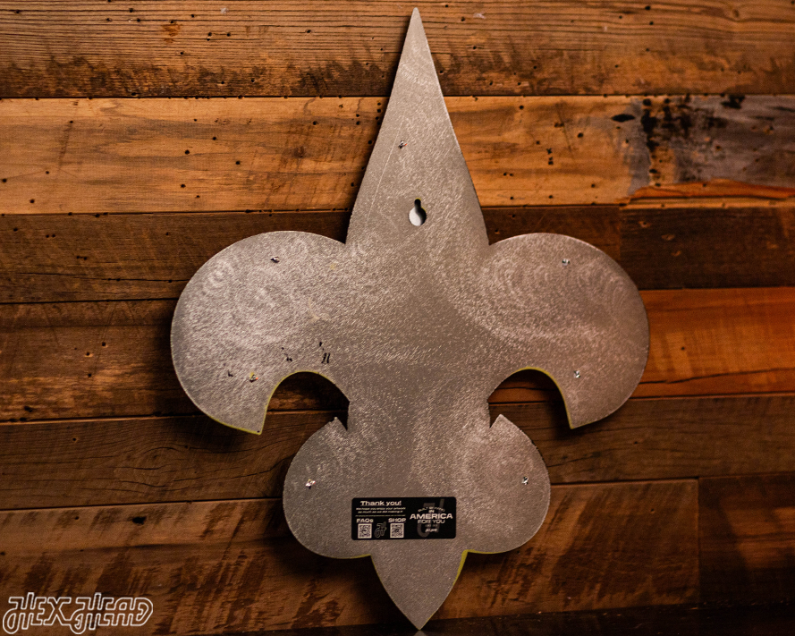 Fleur De Lis LOUISVILLE 3D Vintage Metal Wall Art