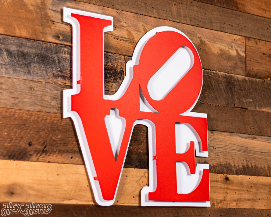 "LOVE" 3D Vintage Metal Wall Art