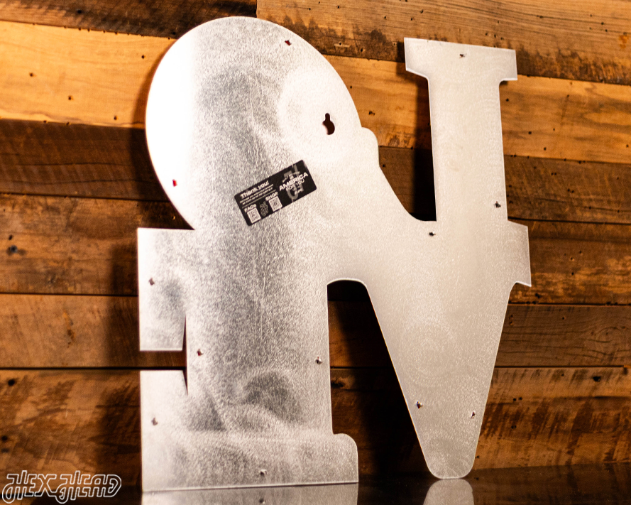 "LOVE" 3D Vintage Metal Wall Art