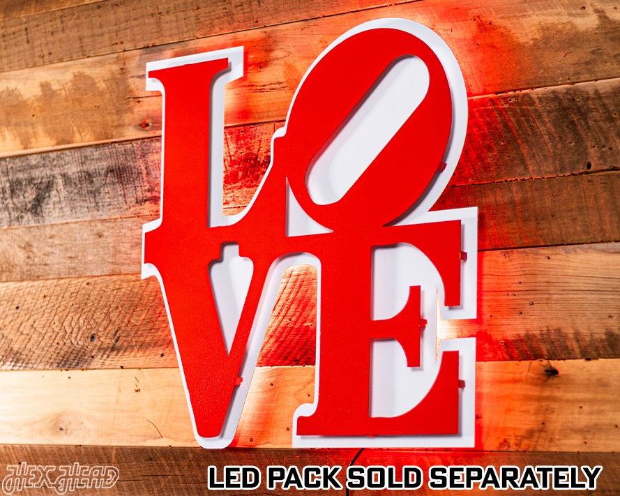 "LOVE" 3D Vintage Metal Wall Art