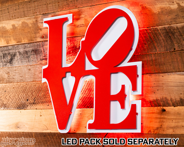 "LOVE" 3D Vintage Metal Wall Art