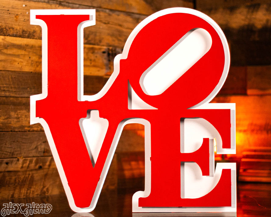 "LOVE" 3D Vintage Metal Wall Art