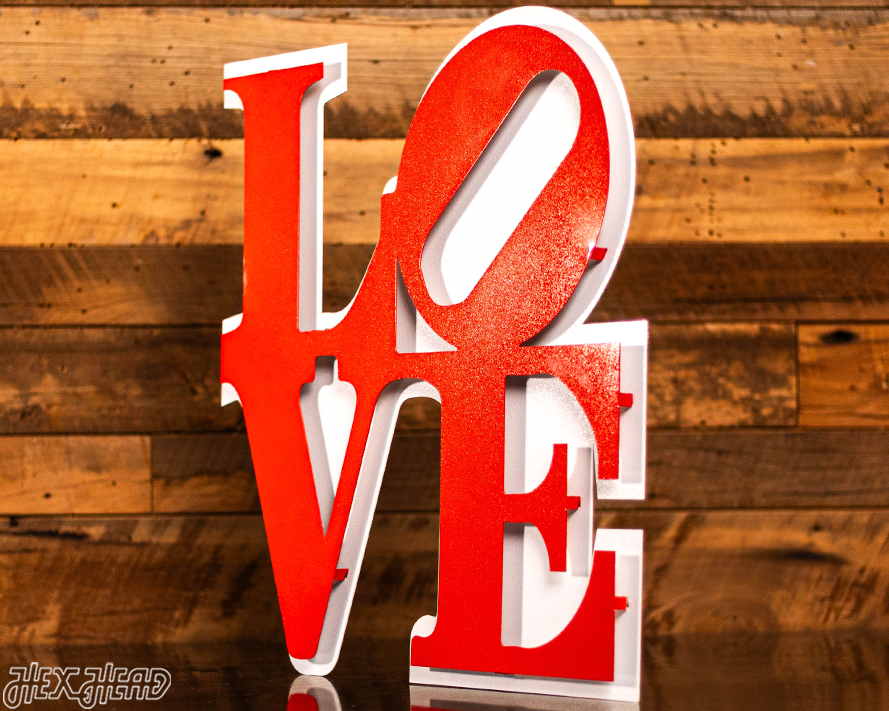 "LOVE" 3D Vintage Metal Wall Art