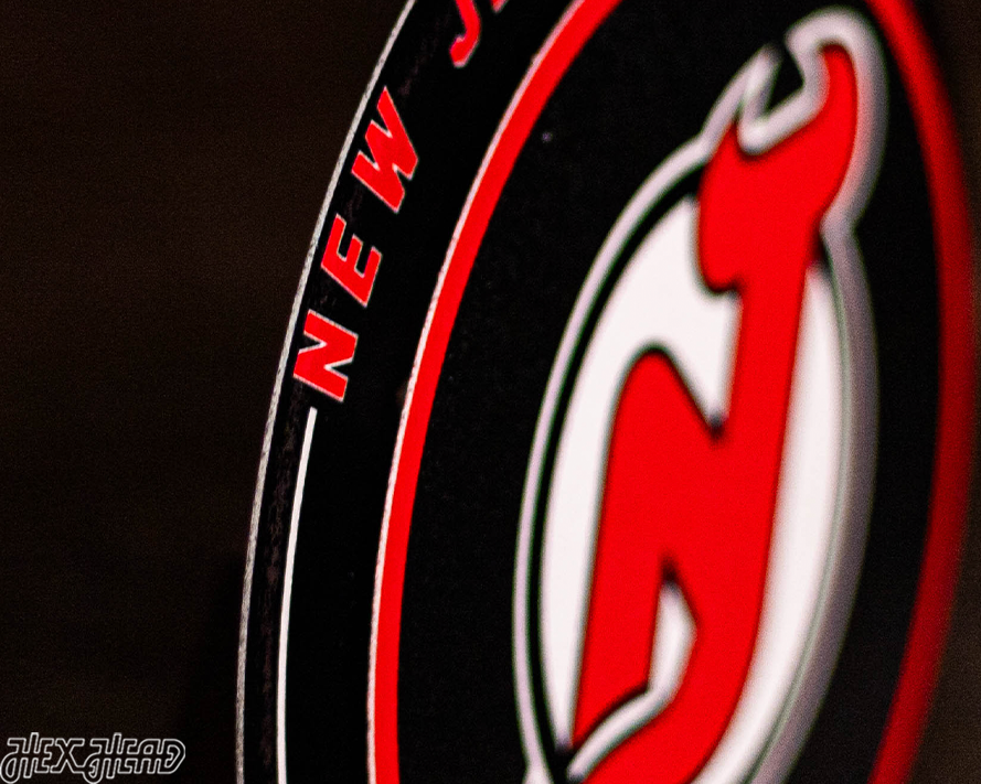 New Jersey Devils "Double Play" On the Shelf or on the Wall Art