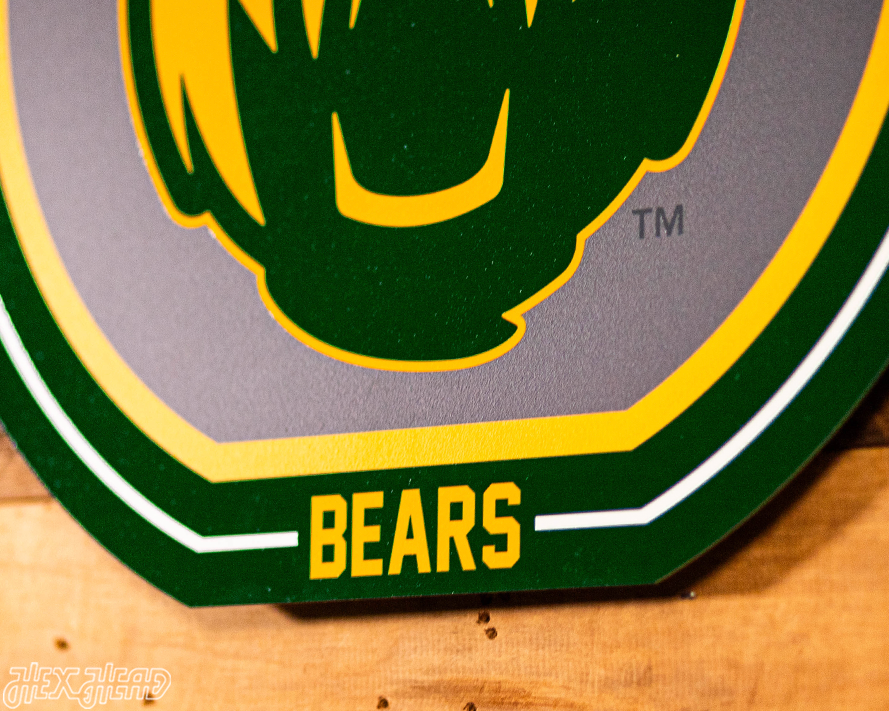 VARSITY Collection- SINGLE Layer Baylor Bears Metal Wall Art