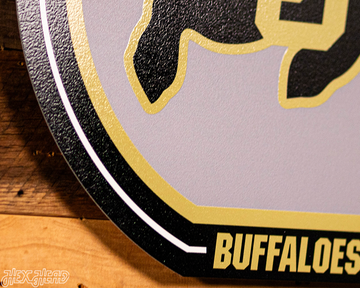 VARSITY Collection- SINGLE Layer Colorado Buffaloes Metal Wall Art