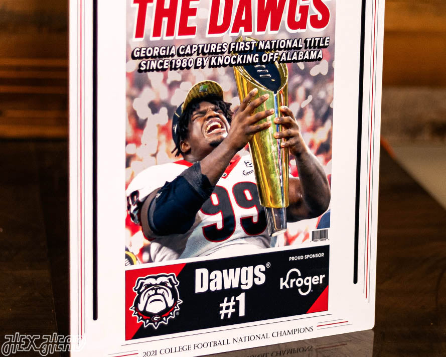 Atlanta Journal Constitution Georgia Bulldogs 2021 Football National Champions Front Page - JAN 11, 2022